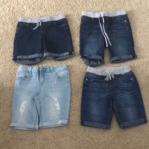Justice jean shorts for all 4 of them
